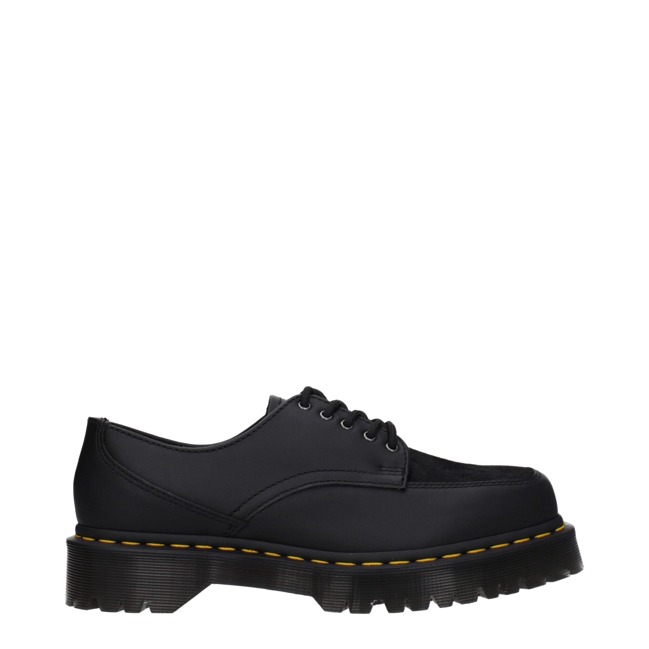 Dr. Martens Black Leather Oxfords And Derby